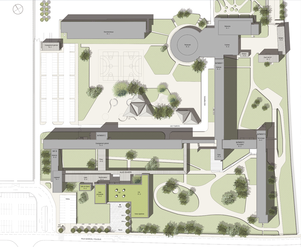 Extension d'un lycée à Mantes La Jolie, EMMANUELLE LE CHEVALLIER ARCHITECTE