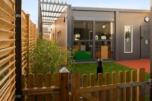 Crèche modulaire à Montreuil le jardin des petits Réalisation EMMANUELLE LE CHEVALLIER architecte